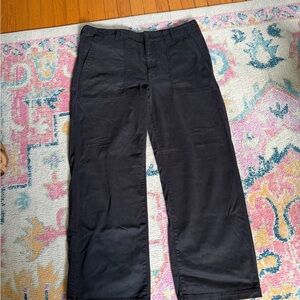 Madewell Women's Black Wide-Leg Trousers